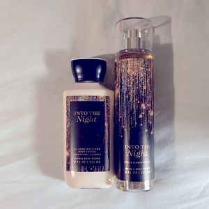 BBW INTO THE NIGHT BODY SPRAY & BODY LOTION